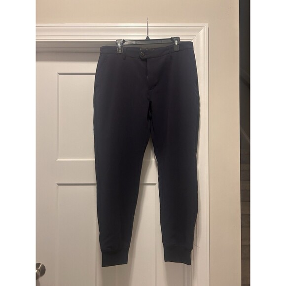 Houston White Target Calvary Twill Athletic Jogger Pants Navy Blue Size 34 x 32 - Picture 1 of 7